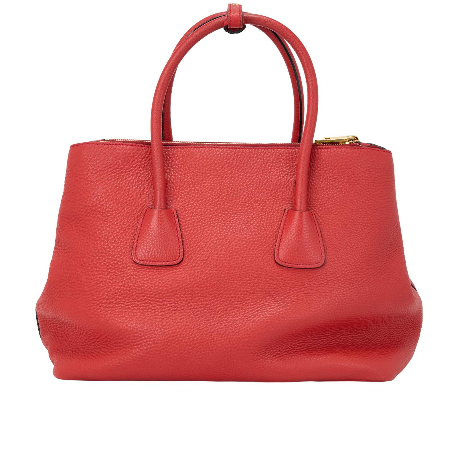Vitello Daino Tote, &pound;375, Handbags, Red, Leather, Back view